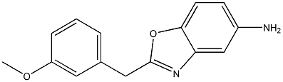 2-(3-METHOXY-BENZYL)-BENZOOXAZOLE-5-YLAMINE 结构式