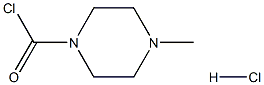 1-氯甲酰基-4-甲基哌嗪盐酸盐 结构式