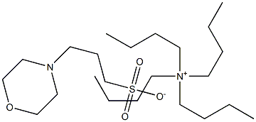 Tetrabutylammonium 3-(N-morpholino)propane sulfonate 结构式