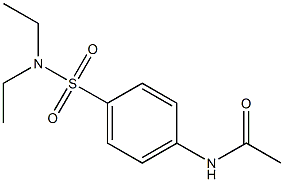 N,N-Diethyl-4-acetamidobenzenesulfonamide 结构式
