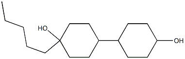 4-pentylbi(cyclohexan)-4-ol 结构式