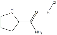 2-Pyrrolidinecarboxamide hydrochloride 结构式