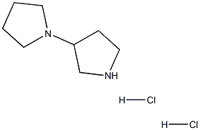 3-(1-Pyrrolidinyl)pyrrolidine dihydrochloride 结构式