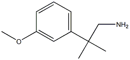 2-(3-Methoxy-phenyl)-2-methyl-propylamine 结构式