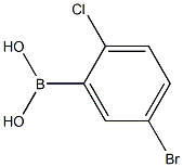 5-Bromo-2-chlorophenylboronic acid 结构式