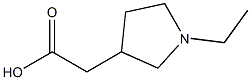 2-(1-Ethyl-3-pyrrolidinyl)acetic acid 结构式