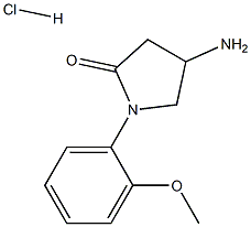 4-Amino-1-(2-methoxy-phenyl)-pyrrolidin-2-onehydrochloride 结构式