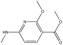 Methyl 2-methoxy-6-(methylamino)nicotinate 结构式