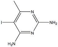 5-IODO-6-METHYL-2,4-PYRIMIDINEDIAMINE 结构式