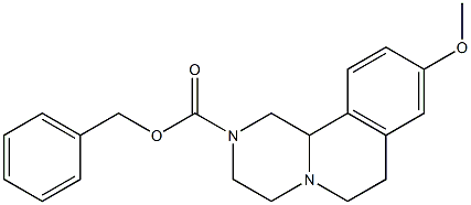 benzyl 9-methoxy-3,4,6,7-tetrahydro-1H-pyrazino[2,1-a]isoquinoline-2(11bH)-carboxylate 结构式
