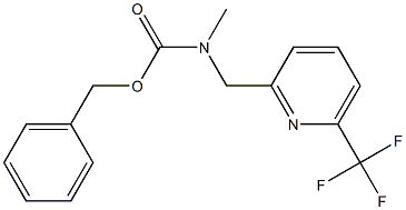 benzyl methyl((6-(trifluoromethyl)pyridin-2-yl)methyl)carbamate 结构式