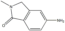 5-Amino-2,3-dihydro-2-methyl-1H-Isoindol-1-one 结构式