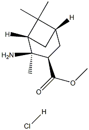 (1S,2S,3R,5S)-2-Amino-2,6,6-trimethyl-bicyclo[3.1.1]heptane-3-carboxylic acid methyl ester hydrochloride 结构式