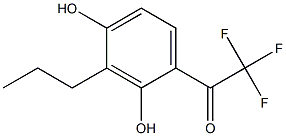 1-(2,4-dihydroxy-3-propylphenyl)-2,2,2-trifluoroethanone 结构式