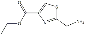 2-Aminomethyl-thiazole-4-carboxylic acid ethyl ester 结构式