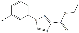 ethyl 1-(3-chlorophenyl)-1H-1,2,4-triazole-3-carboxylate 结构式