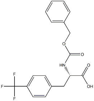 CBZ-4-(三氟甲基)-L-苯丙氨酸 结构式