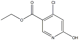 4-Chloro-6-hydroxypyridine-3-carboxylic acid ethyl ester 结构式