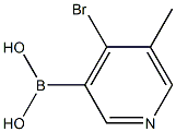 4-Bromo-5-methylpyridine-3-boronic acid 结构式