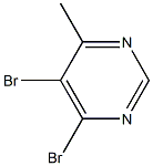 4,5-Dibromo-6-methylpyrimidine 结构式