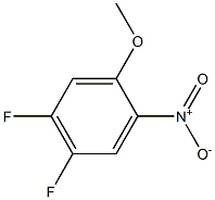 4,5-二氟-2-硝基苯甲醚 结构式
