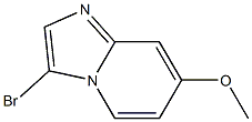 3-溴-7-甲氧基咪唑并[1,2-A]吡啶 结构式