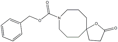 1-氧-9-N-CBZ-氮螺[4,7]十二烷-2-酮 结构式