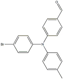 4-甲基-4`-甲酰基-4``-溴基-三苯胺 结构式