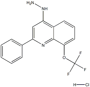 4-Hydrazino-2-phenyl-8-trifluoromethoxyquinoline Hydrochloride 结构式