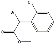 Α-溴代邻氯苯乙酸甲酯 结构式