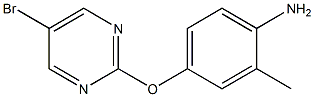 4-(5-Bromo-pyrimidin-2-yloxy)-2-methyl-phenylamine 结构式
