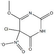 5-chloro-6-methoxy-5-nitro-dihydro-pyrimidine-2,4-dione 结构式