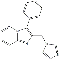 2-(1H-imidazol-1-ylmethyl)-3-phenylimidazo[1,2-a]pyridine 结构式