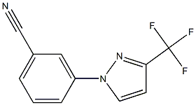3-(3-(trifluoromethyl)-1H-pyrazol-1-yl)benzonitrile 结构式