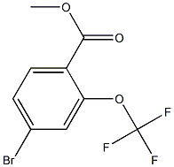 4-溴-2-三氟甲氧基苯甲酸甲酯 结构式