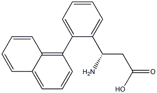 (S)- 3-Amino-3-(2-naphthylphenyl)-propionic acid 结构式