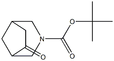 6-Oxo-3-aza-bicyclo[3.2.1]octane-3-carboxylic acid tert-butyl ester 结构式