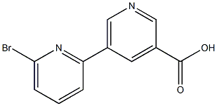 5-(6-bromopyridin-2-yl)pyridine-3-carboxylic acid 结构式