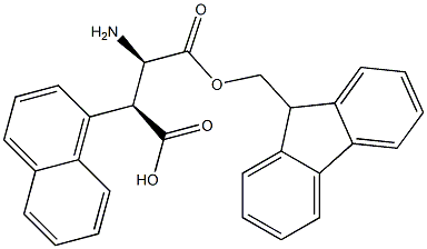 (R,S)-Fmoc-3-amino-2-(naphthalen-1-yl)-propionic acid 结构式