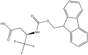 (R,S)-Fmoc-3-amino-4,4,4-trifluoro-butyric acid 结构式