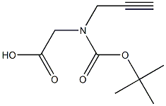 Boc-N-(propargyl)-glycine 结构式