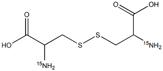 DL-Cystine-15N2 结构式
