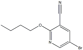 5-bromo-2-butoxypyridine-3-carbonitrile 结构式