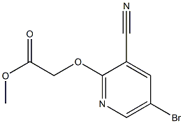 methyl 2-(5-bromo-3-cyanopyridin-2-yloxy)acetate 结构式