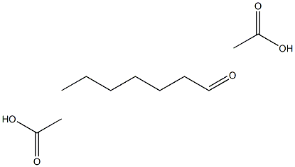 庚醛二乙酸酯 结构式