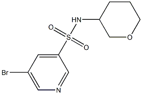 5-broMo-N-(tetrahydro-2H-pyran-3-yl)pyridine-3-sulfonaMide 结构式