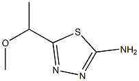 5-(1-Methoxyethyl)-1,3,4-thiadiazol-2-amine 结构式