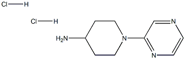 1-Pyrazin-2-ylpiperidin-4-amine dihydrochloride 结构式