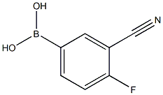 3-Cyano-4-fluorophneylboronic acid 结构式