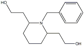 2,2'-((2R,6R)-1-benzylpiperidine-2,6-diyl)diethanol 结构式